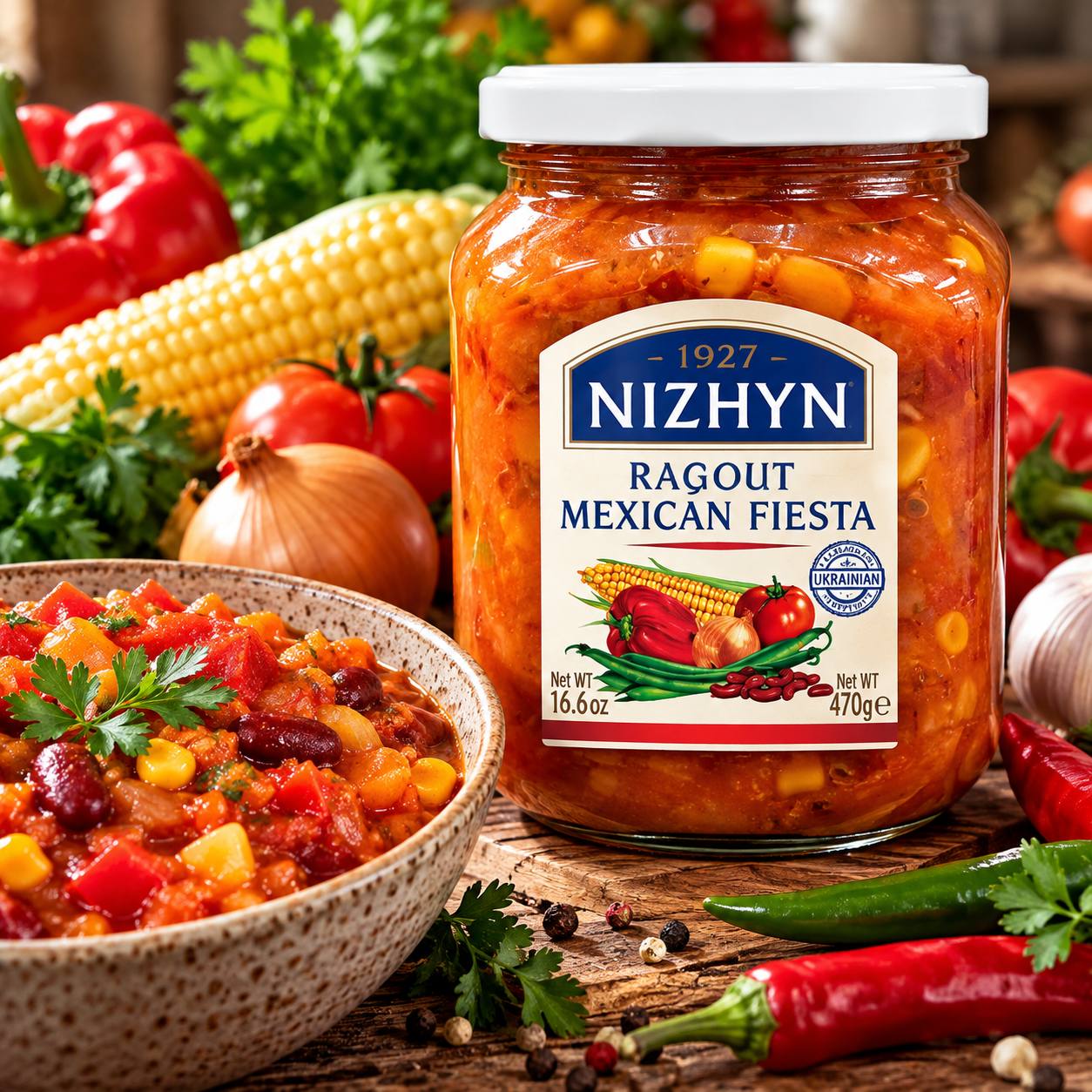 Овощное рагу NIZHYN «Mexican Fiesta» — 470 г